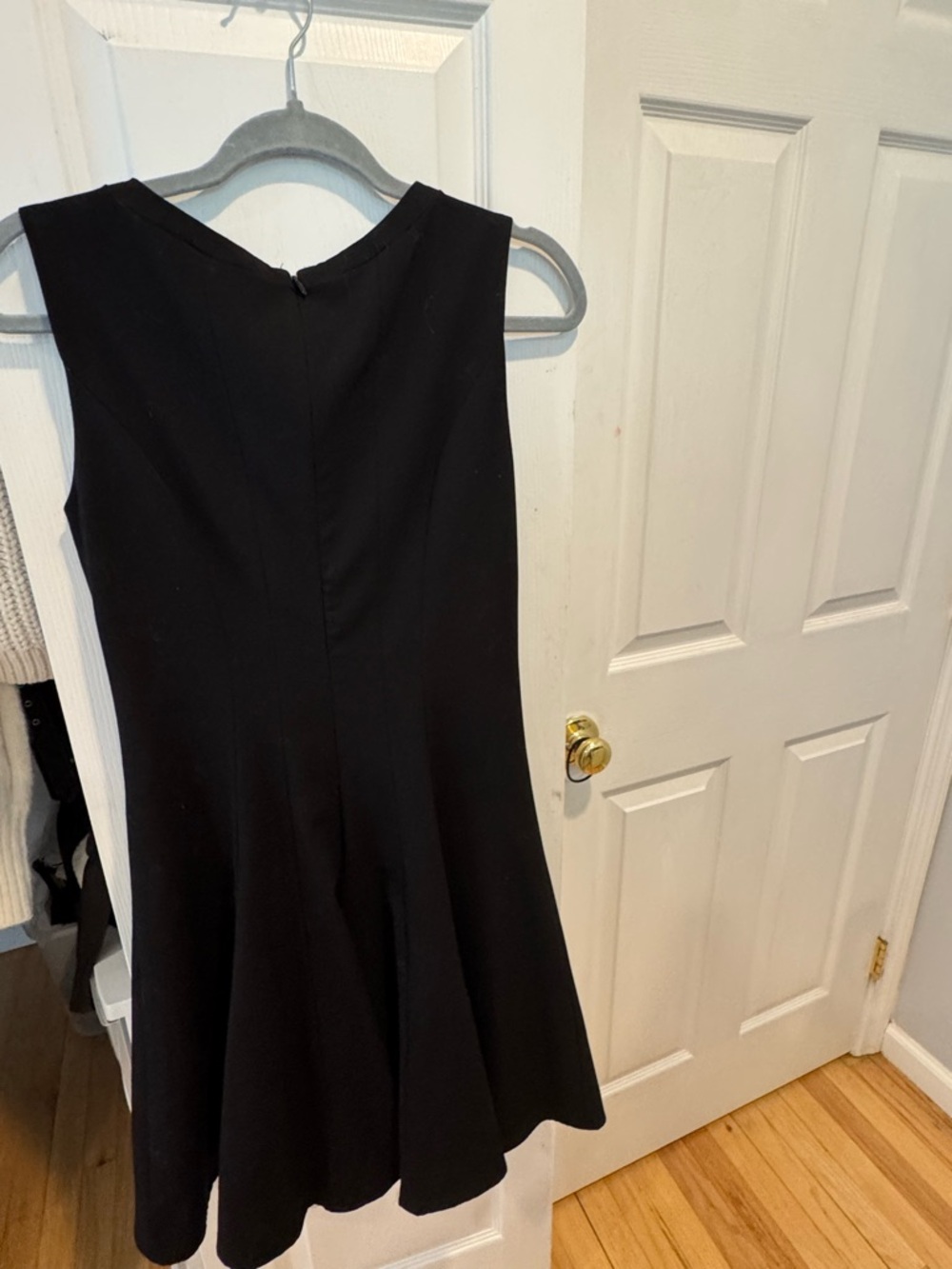 Calvin Klein Black and White Paneled Midi Dress - Picture 3 of 3